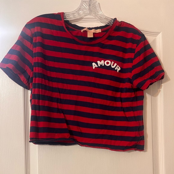 Striped Crop Top - Picture 1 of 3